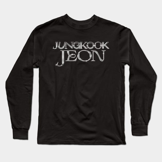 JUNGKOOK JEON of BTS Long Sleeve T-Shirt by YoshFridays